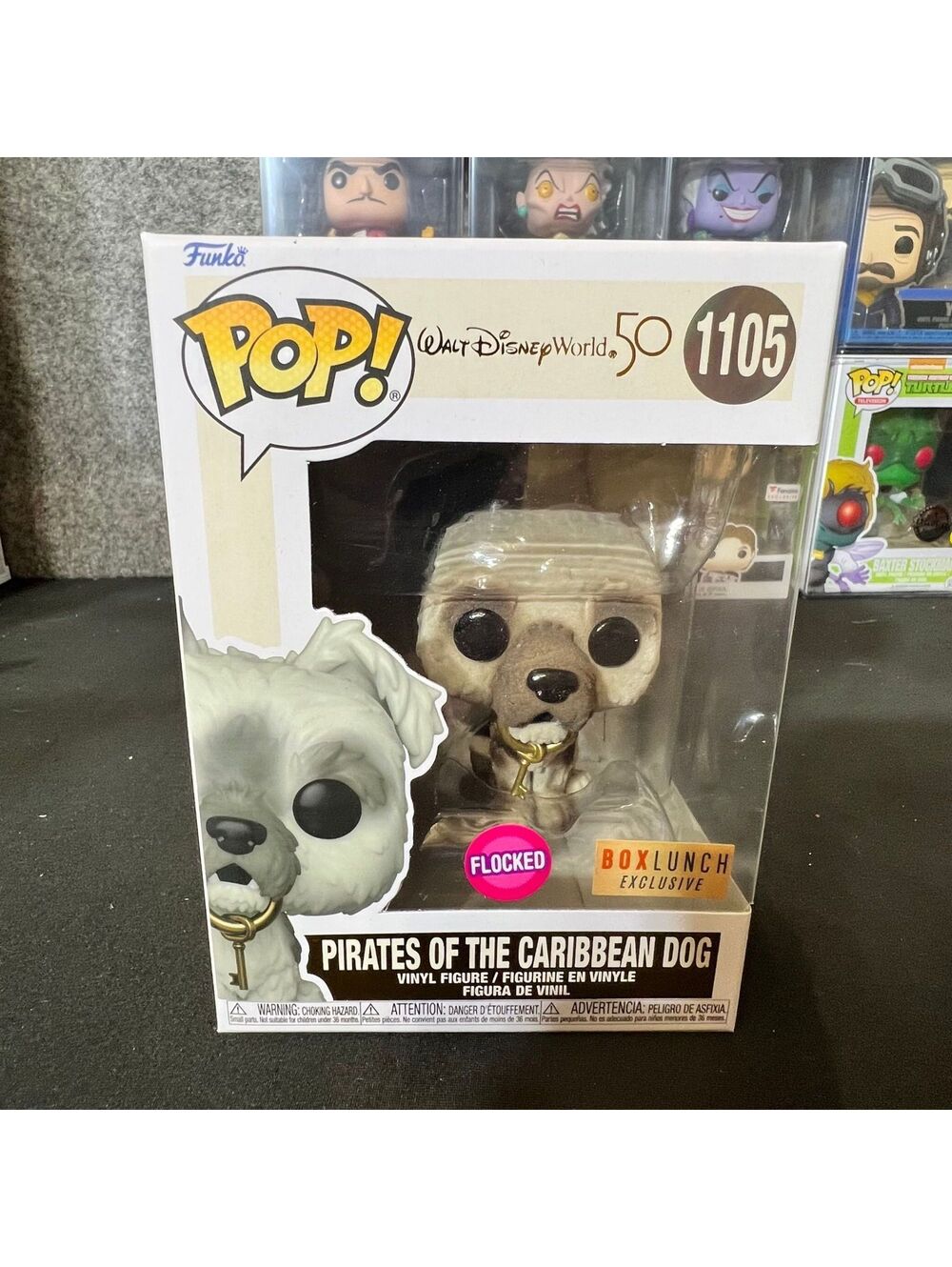 Funko Pop Pirates of the Caribbean Dog Flocked BoxLunch Exclusive Disney 50 1105